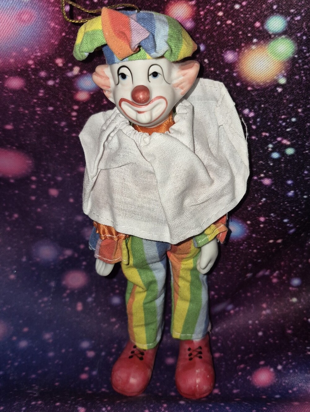 🤡 Vintage 8" Clown Christmas Ornament 🤡👅 THE OTHER CLOWN NEEDS A HOME. 👅🤡